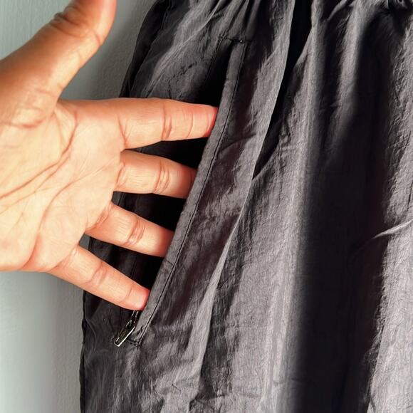 Adidas | Vintage Retro Nylon Track Pants Black White Size XL - Picture 5 of 8